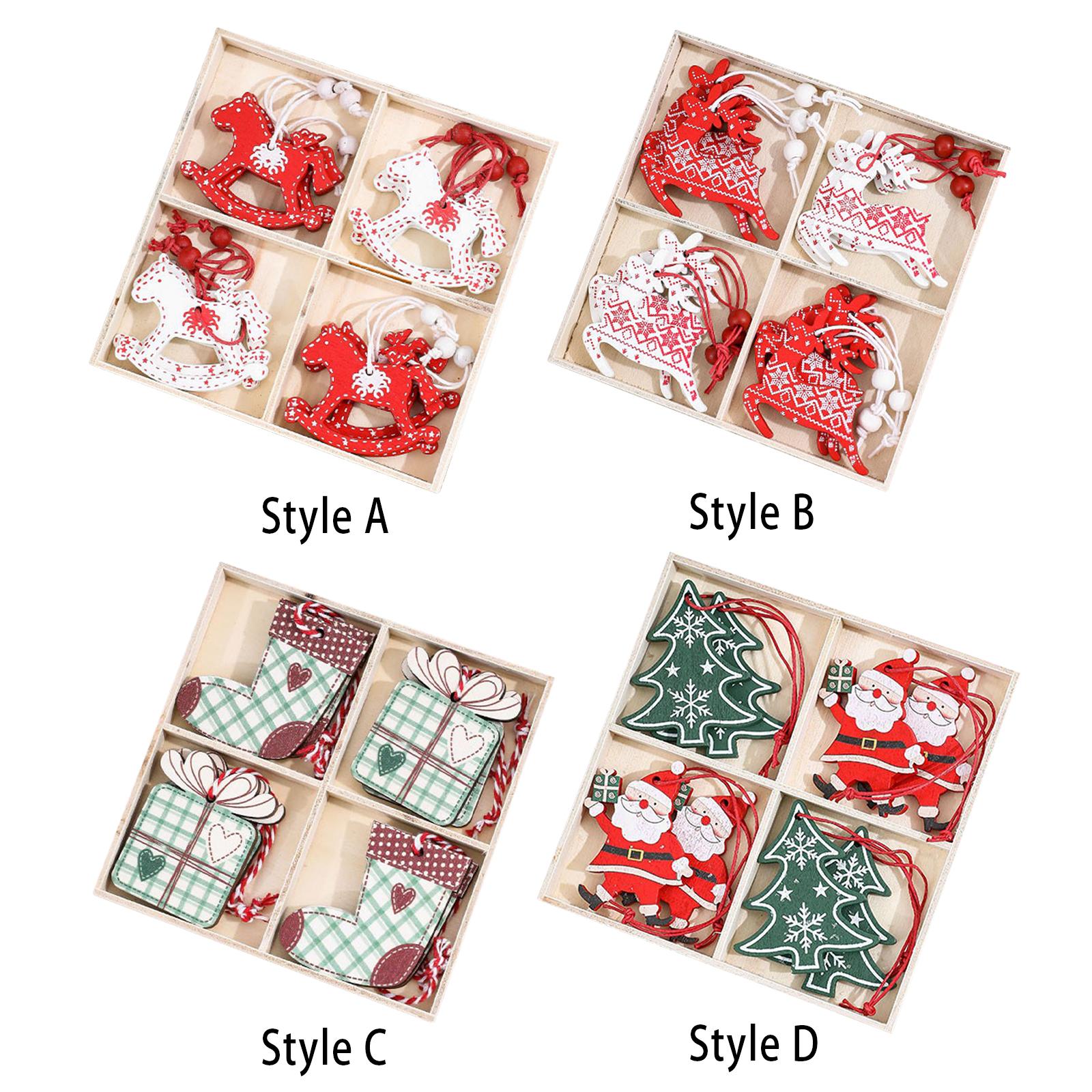 Christmas Stocking Hanging - Wooden Christmas Hanging Pendant Ornament Hand