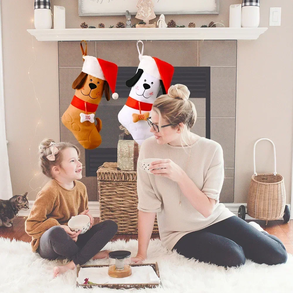 Dog Bone Shape Christmas Stock - Christmas Stocking Hanging recension och pris