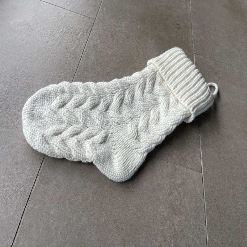 Knitted Christmas Sockings Flu - Christmas Stocking Hanging recension och pris