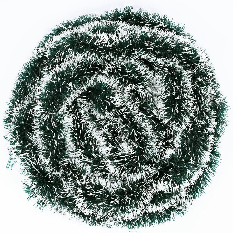 Christmas Tinsel Ribbons Green - Tinsel Garland Decoration recension och pris