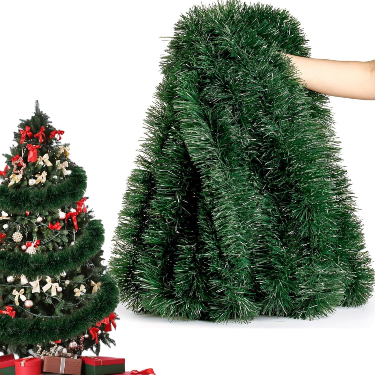 6/14M Christmas Tinsel Garland - Tinsel Garland Decoration recension och pris