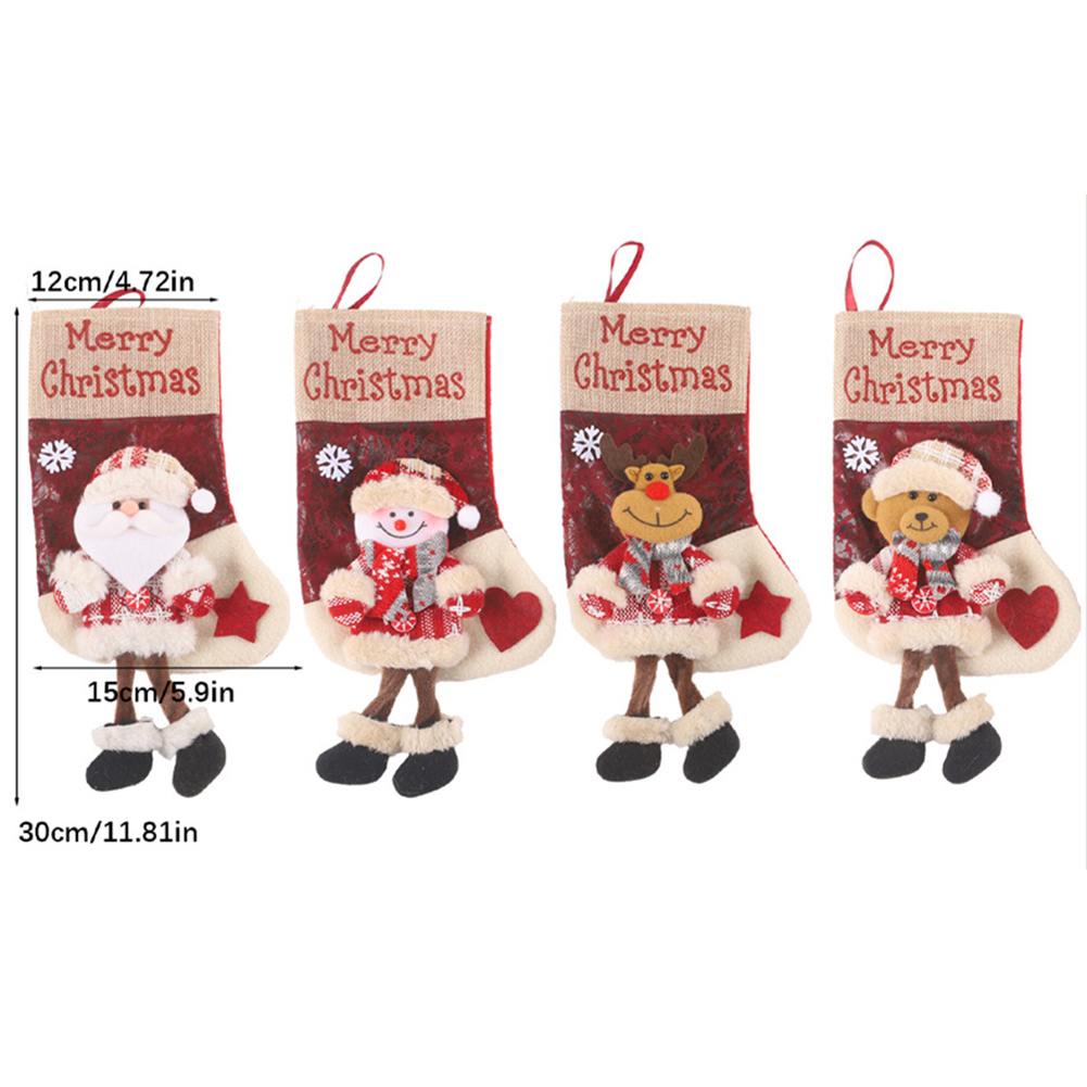 Large Christmas Stocking with  - Christmas Stocking Hanging recension och pris