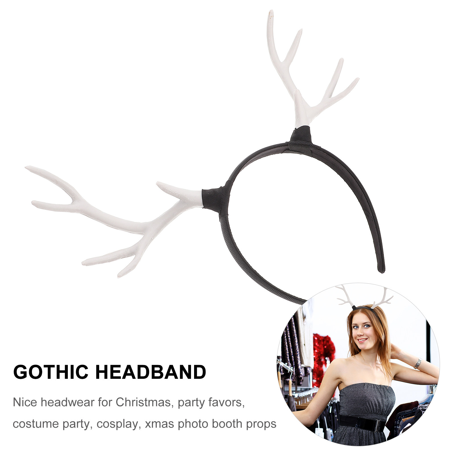 1Pcs Adorable Reindeer Antler  - Reindeer Antlers Headband recension och pris