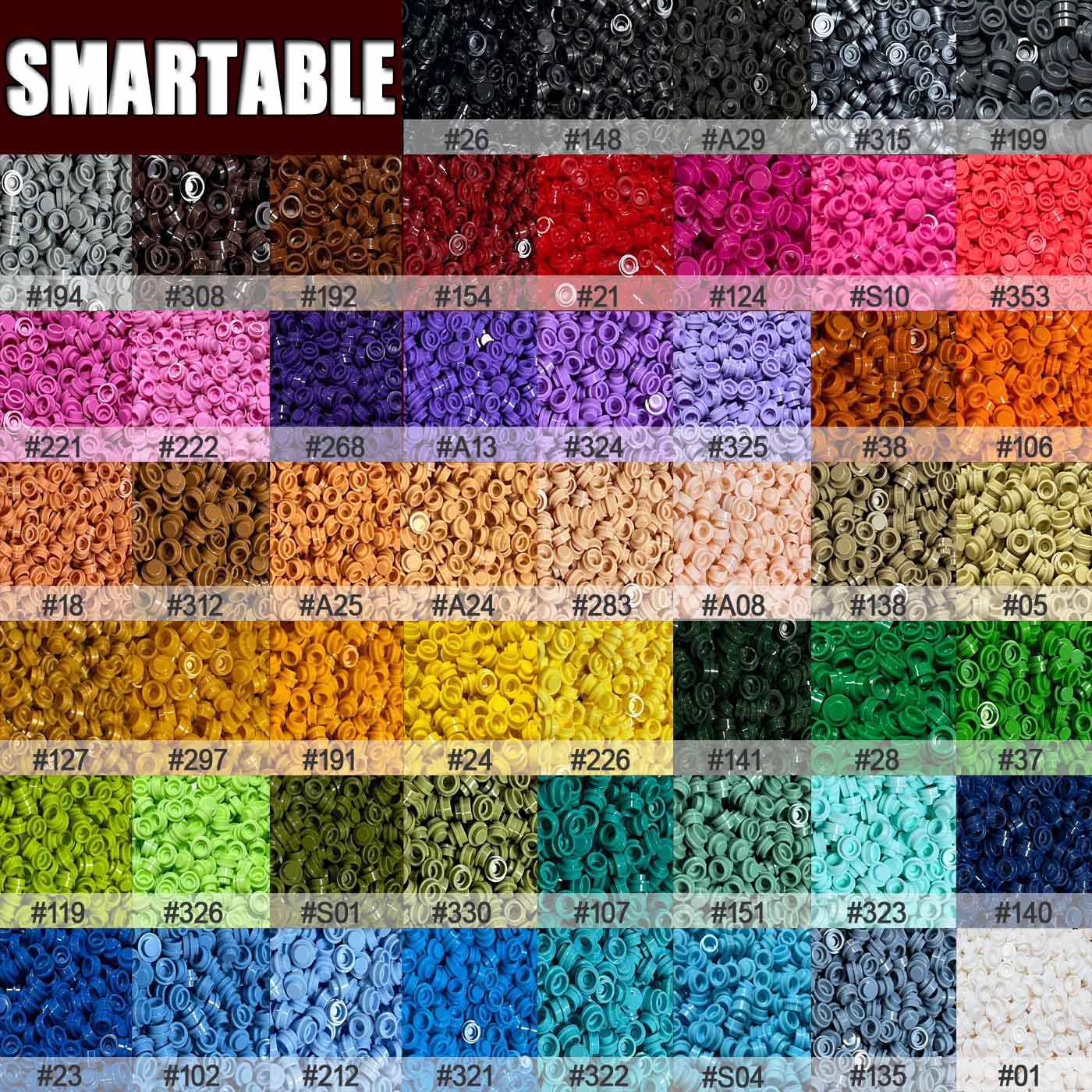 Round Plate 1x1 DIY Pixel Art  - Lego Set City recension och pris
