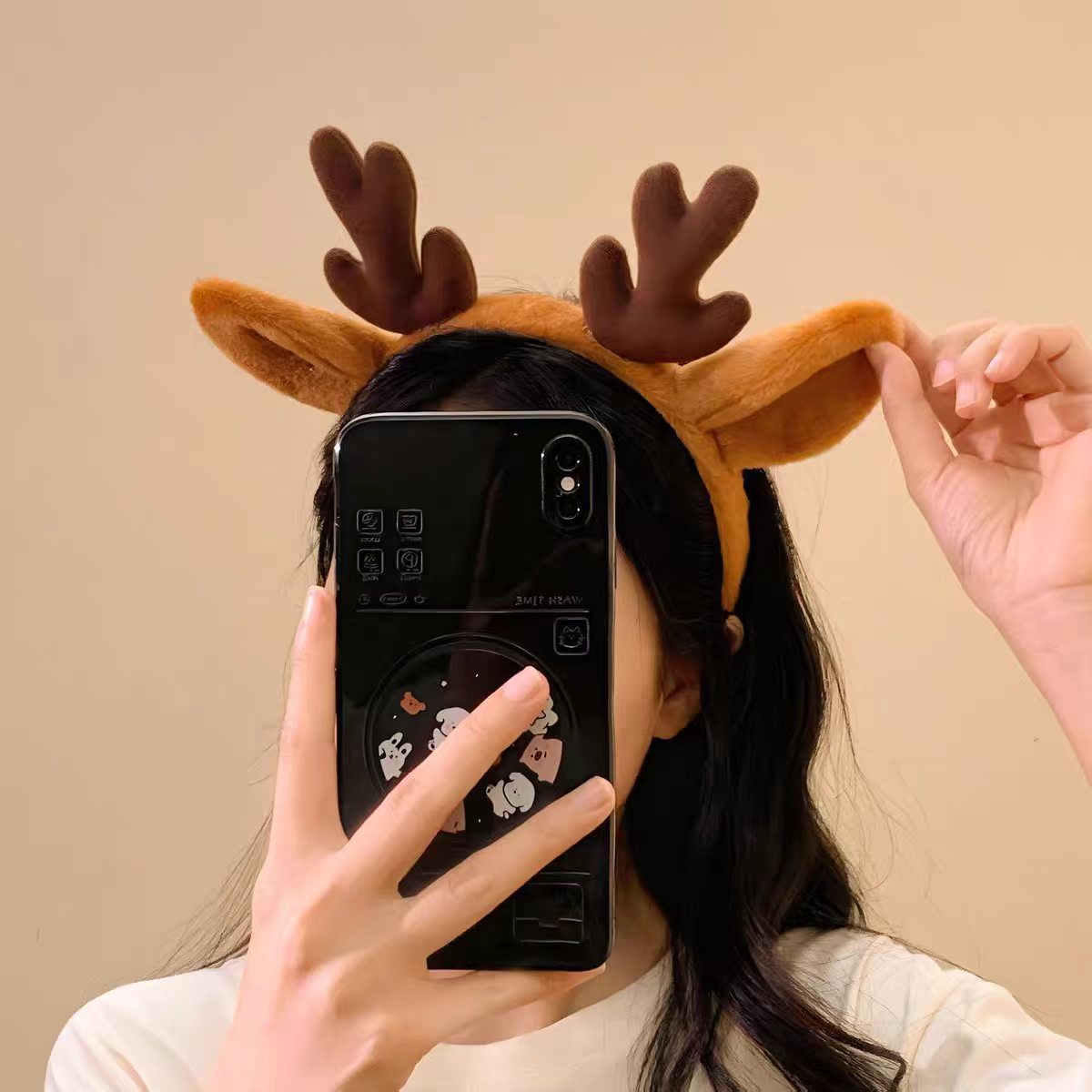 Christmas Costume Snowflake De - Reindeer Antlers Headband recension och pris