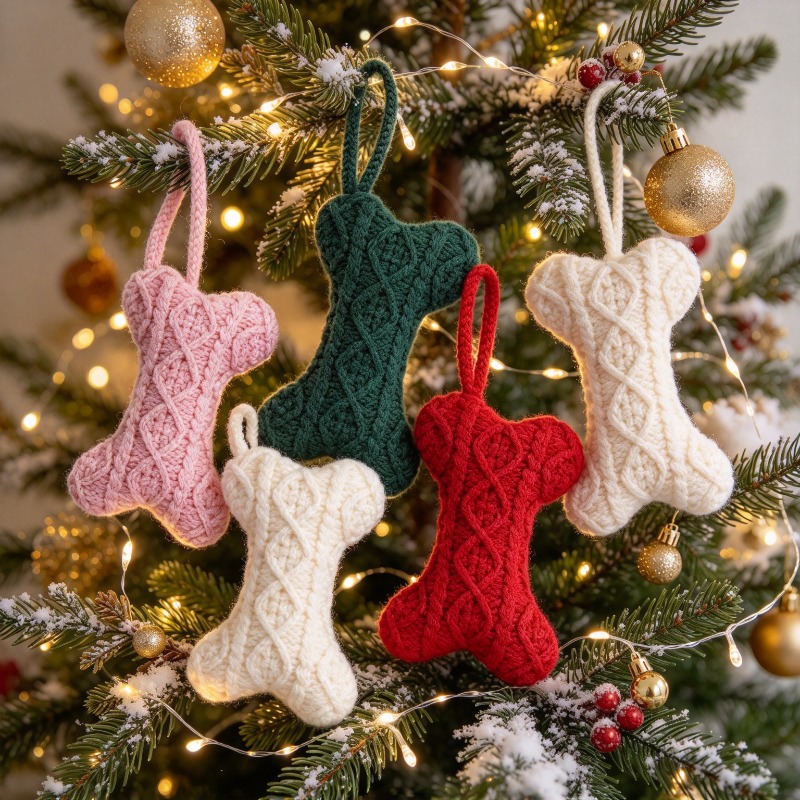 Multicolor Cable Knit Bone Sha - Christmas Stocking Hanging recension och pris