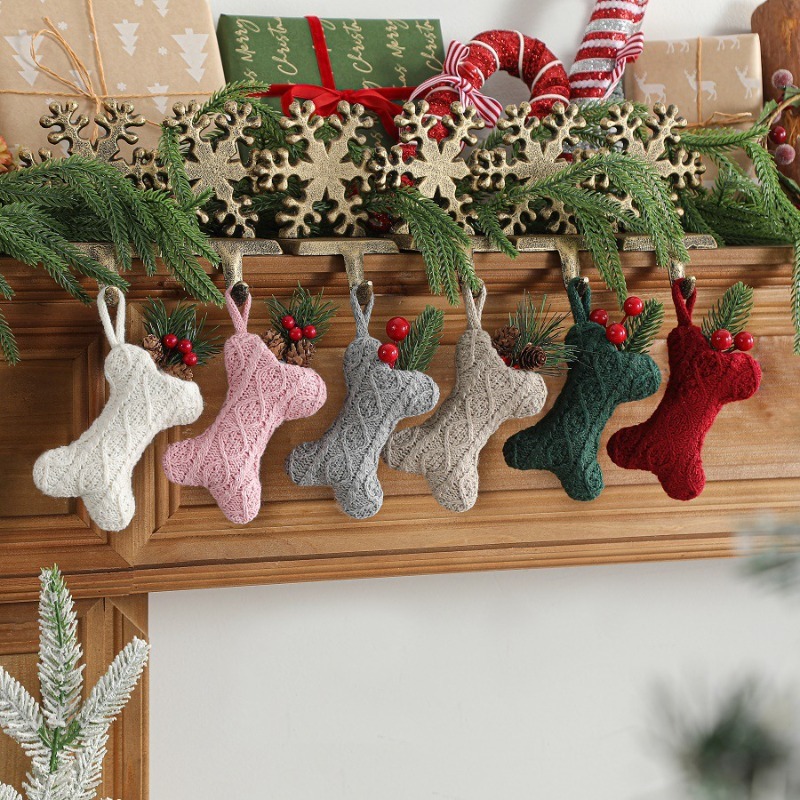 Multicolor Cable Knit Bone Sha - Christmas Stocking Hanging recension och pris