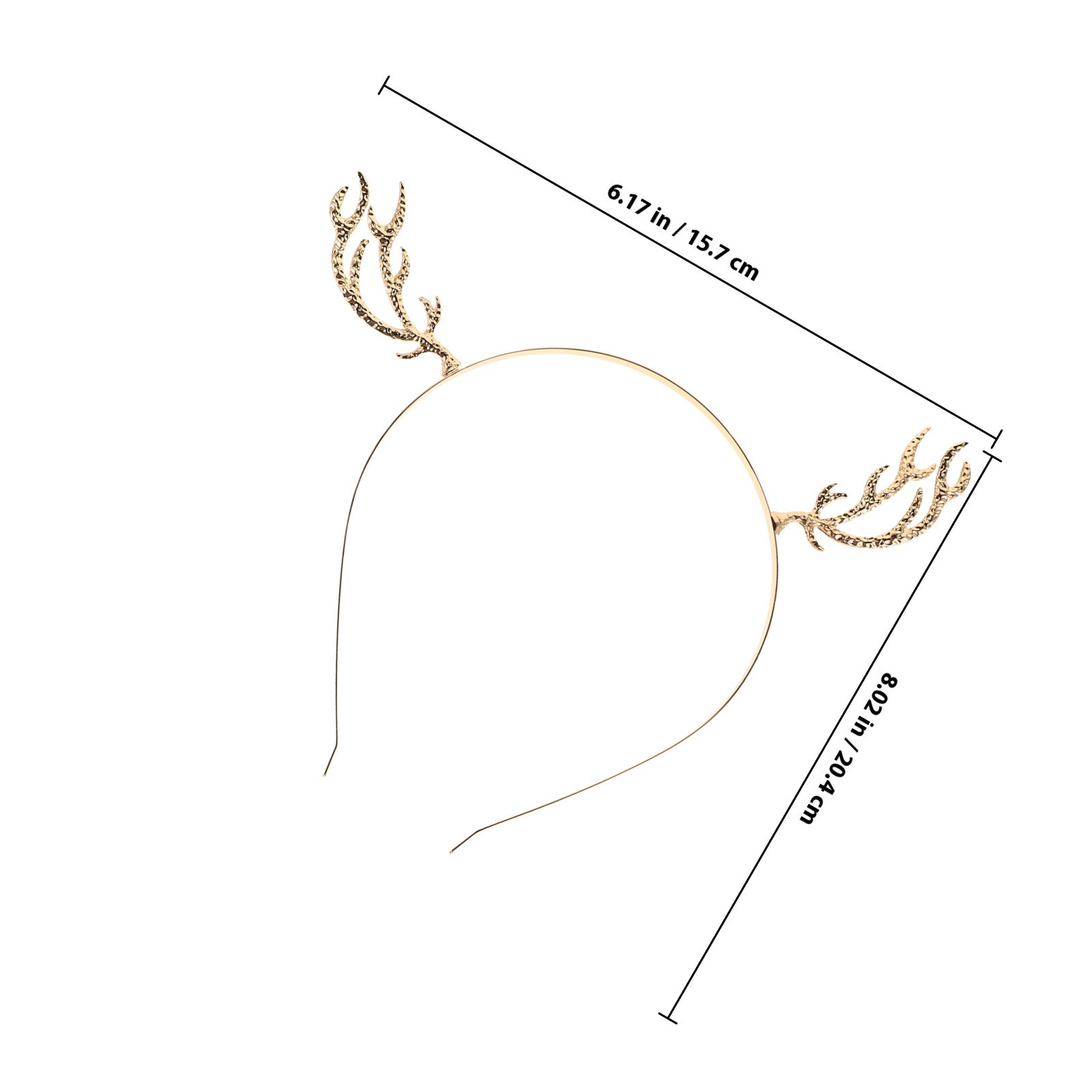 Metal Rhinestone Hair Hoop Ant - Reindeer Antlers Headband recension och pris