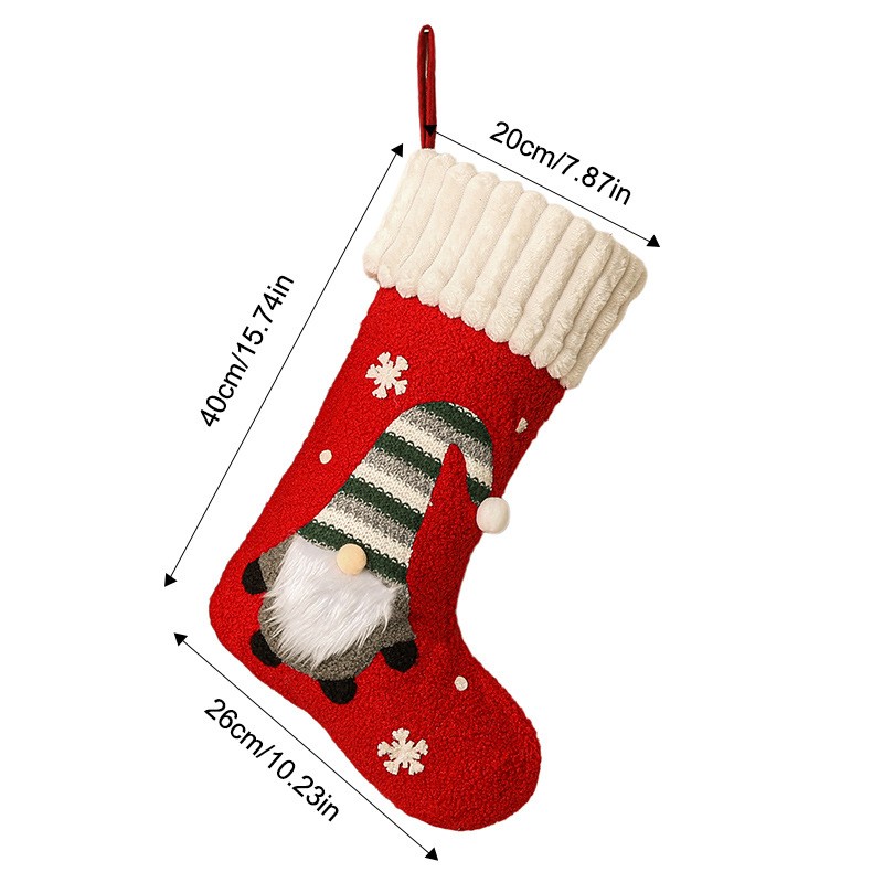 Large Faceless Old Man Christm - Christmas Stocking Hanging recension och pris